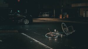 accident between car and bicycle